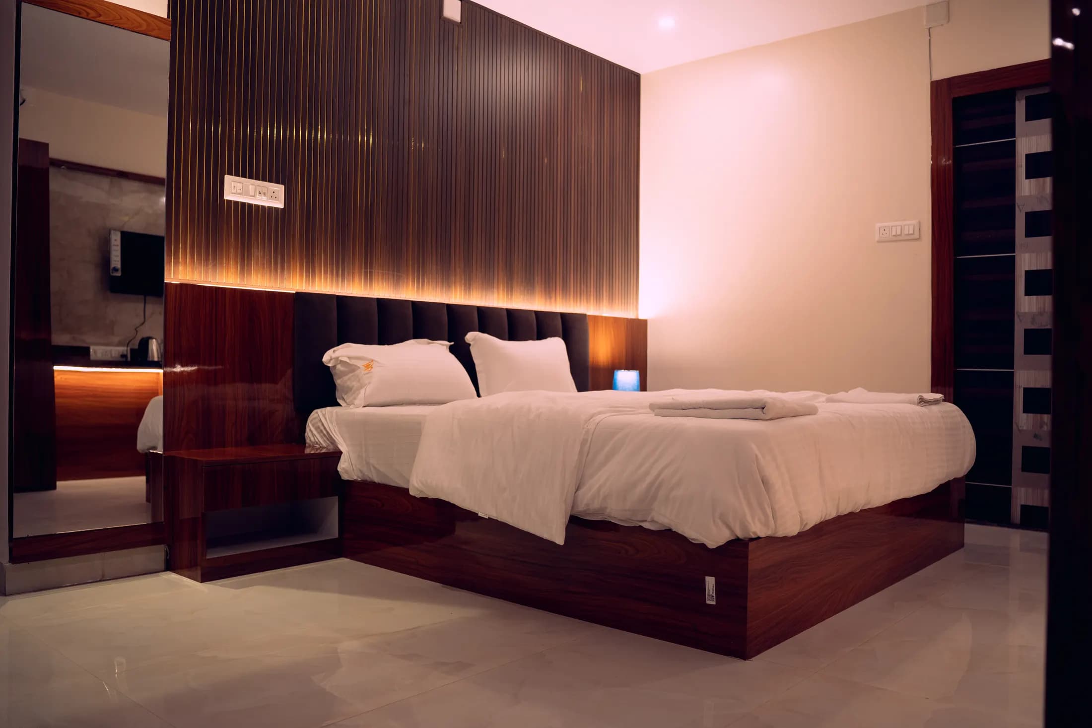 Premium hotel room interior
